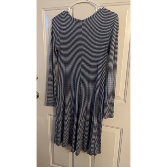 Toad & Co Windmere Organic Cotton Long Sleeve Stripe Mini Dress with Pockets - Picture 2 of 7